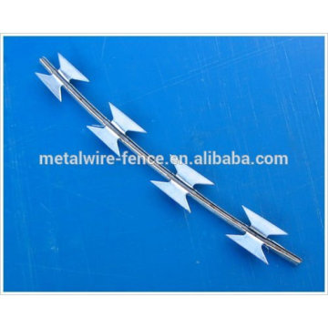 Hot-dipped galvanized & stainless steel concertina razor barbed wire